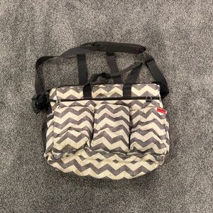 Skip Hop Chevron Baby Bag - Black and White